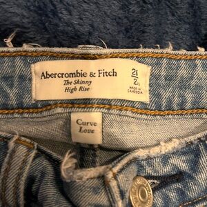 Abercrombie & Fitch High Rise Skinny Jeans - Blue